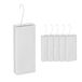 Relaxdays waterverdamper radiator, set van 6, luchtbevochtiger, keramiek, 400 ml, wit