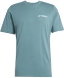 Adidas Terrex Graphic T-shirt Blauw Katoen Heren XS