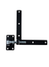 Waelbers Verstlb.Poortbesl RECHTS L=300mm ZWART - 1 Stuk(s) - 578083.01