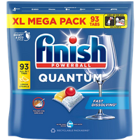 Finish Quantum Lemon Sparkle Vaatwastabletten - 93 stuks