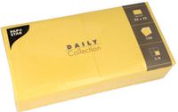Papstar 150 Servetten DAILY Collection 1/4 vouw 32 cm x 32 cm geel