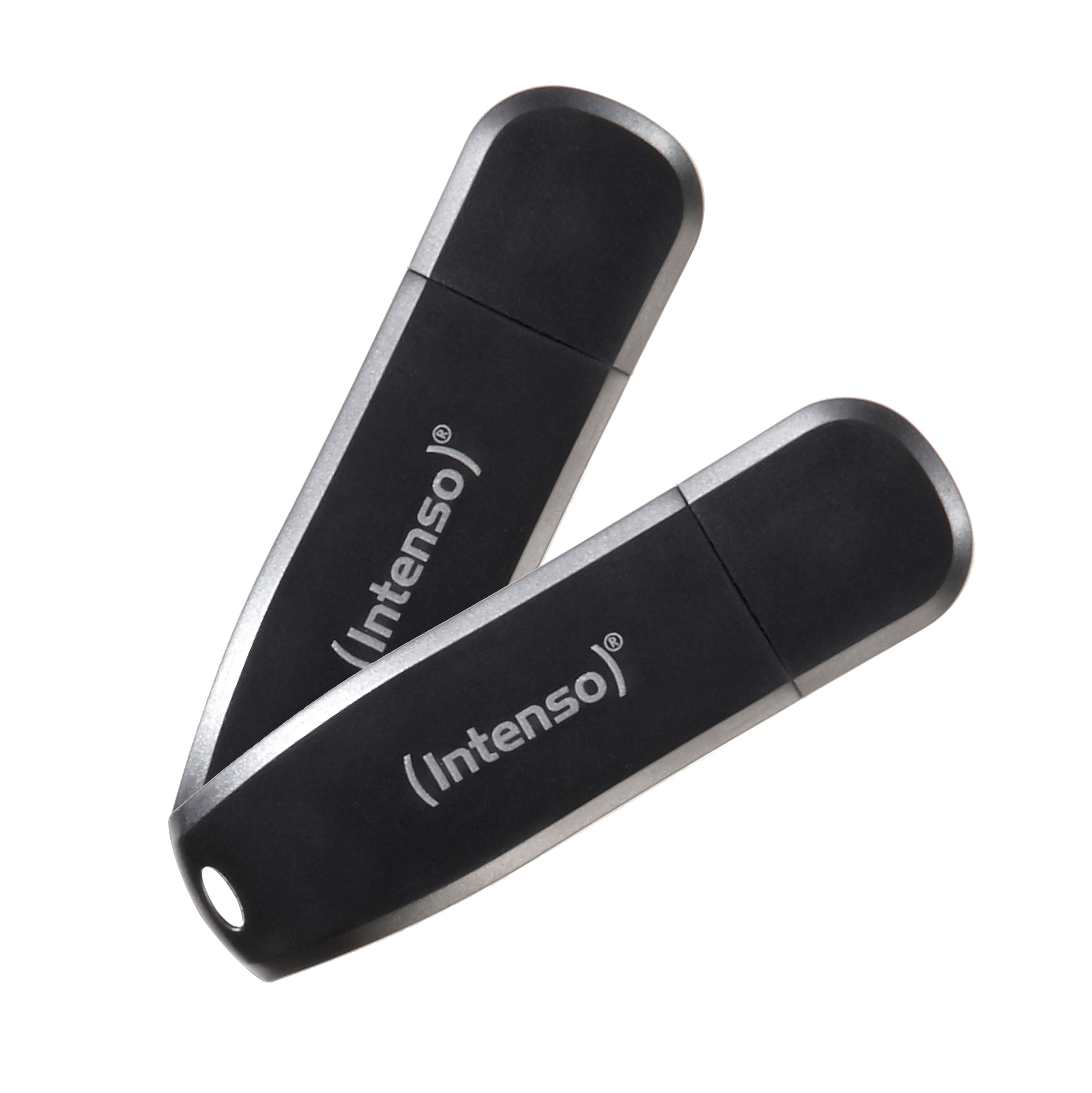 Intenso USB-stick - 64 GB - Zwart - 2 stuks