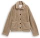 Tom Tailor Teddyjas met zakken - Taille XL - taupe gris doux