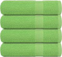 vidaXL FROGN Douchehanddoeken 4 st 70x140 cm 360 g/m² vert pomme