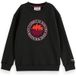 Scotch & Soda Boy Relaxed-fit Artwork Sweatshirt Anthracite