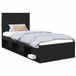 vidaXL Bedframe met lade Effen Zwart 90 x 190 cm Massief grenenhout