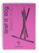 Clairefontaine 96680C Geniet Blok GraF'it - 80 Vellen Schetspapier Effen - Uitneembare Vellen - A4 21x29,7 cm 90g - Roze Kaft