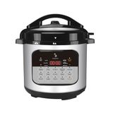 BEPER P101COS002 Autocuiseur 6 litres, 15 programmes de cuisson, mijoteuse, minuteur 24 heures, 3 niveaux de pression, fonction de maintien au chaud, 10 systèmes de sécurité, 1000 W