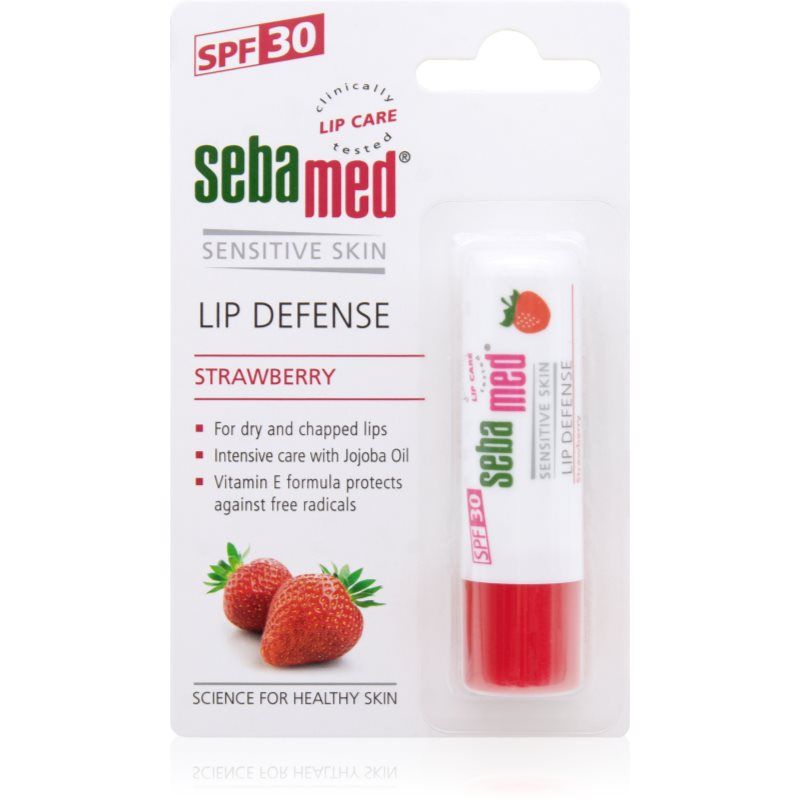Sebamed Lip Defense Strawberry Stick 4.8g SPF 30