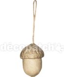 Decopatch hanger kerstmis eikel noot om op te hangen 6,5 cm.
