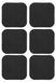 Tapis de sol antidérapant pour équipement de fitness, set de 6 pièces