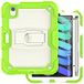 YEQIU Case Geschikt voor iPad Mini 6e generatie 8.3 inch 2021 met onzichtbare opvouwbare standaard, zware robuuste schokbestendige beschermhoes met potloodhouder