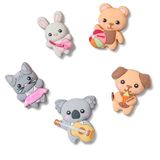Crocs Unisex Cutie Animal Friends 5 Pack charms de chaussure, multicolore, taille unique