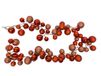 Guirlande boule de noël Huismerk 6x180cm en plastique, couleur rouge