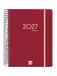 Finocam Ikon Daily Diary 16-Month | Burgundy | September 2026 to December 2027