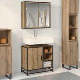 Maison Exclusive - Ensemble de meubles de salle de bain, 2 pièces, chêne artisanal, 65 x 33 x 60 cm