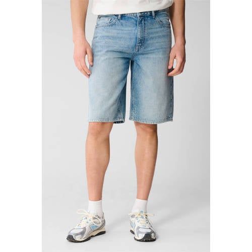 Shoeby Relaxed Regular Waist Short Medium Blue Denim