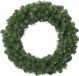 Decoris Groene kerstkrans 60 cm - Kunststof - Decoris