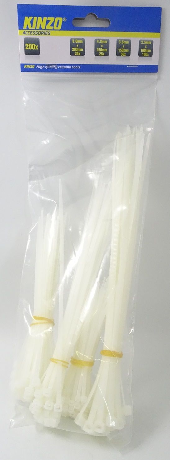 Kinzo Kabelbinders - 200 stuks