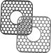 OEM HORCONDORM S.R.L. 2-delige siliconen afdruipmat voor de gootsteen, antislip en hittebestendig, gootsteenbeschermer met honingraatstructuur voor optimale afwatering, robuuste beschermmat voor de keuken, Veelkleurig, PVC