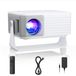 Mini projecteur Full HD 1080p - 15000 lumen - Rotation à 360° - Correction trapézoïdale automatique - Connexion iOS - Portable