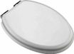MSV Siège de toilette Forme standard Argent Plastique 40 cm