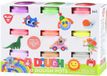Playgo klei set neon kleuren - 9 potjes zachte klei 56 gram.