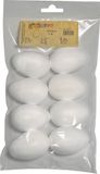 Hobby eieren - 24x - piepschuim - 6 cm - knutselen - Pasen decoraties - Zelf decoreren - Paaseieren
