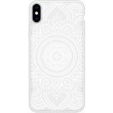 Apple iPhone X Mandala blanc Verstevigd hoesje met sublimatie bedrukking