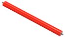 Roulette de transport, revêtue de polyuréthane, diamètre de 2 pouces (environ 5 cm), longueur de 24 pouces (environ 61 cm), de couleur rouge