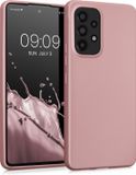 kwmobile telefoonhoesje geschikt voor Samsung Galaxy A53 5G - Hoesje voor smartphone - Back cover in metallic roségoud