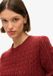 Superdry - Getailleerde kabeltrui met ronde hals - Dames - Claret Red