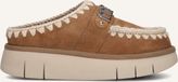 Mou Bounce Clog Instappers - Suède Instapper - Dames - Cognac - Maat 41