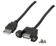 EFB Elektronik K5291SW.0,5V2 USB-kabel USB 2.0 0,5 m Zwart