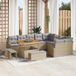 Maison Exclusive - Ensemble de jardin 12 pièces, polyrotin beige