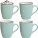 Gerimport Sweets Mokken - 4 stuks - Groen - 350 ml - Keramiek