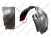 PRASCO Innenkotflügel AA0903603 vorne rechts | Compatibel met: ALFA ROMEO 159, 159 Sportwagon