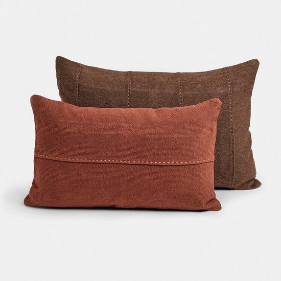 LOBERON Kussenhoes set van 2 Coramira bruin