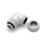 Barrow Multi-Link Adapter Anschluss 90 Grad G1/4 inch AG op 14mm AD Hardtube - draadloos, zwart