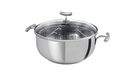 Teka 49004846 kookpan, rond, chip-rood, roestvrij staal, ongecoat, 4,2 l