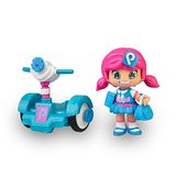 PINY INSTITUTE OF NEW YORK Pinypon - by PINY, Dareway met Michelle, Michelle pop uit de serie, Segway Blue en 2 accessoires, voor jongens en meisjes voor 4 jaar, beroemd (PNP01100)