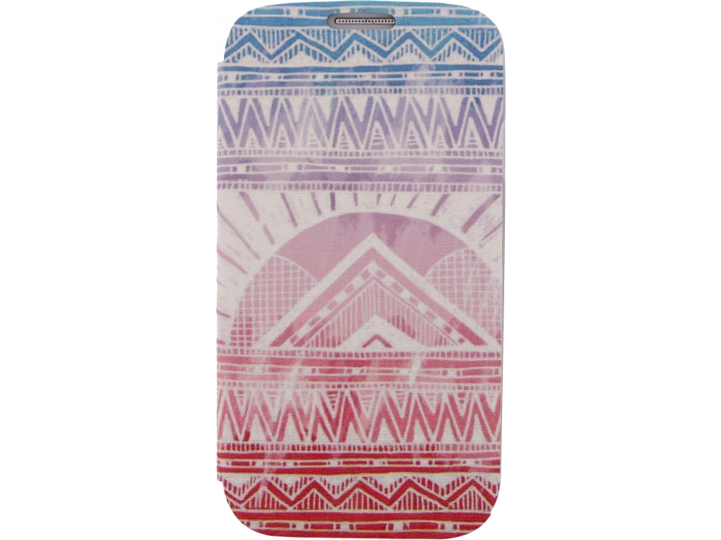 Xccess Book Stand Case Samsung Galaxy S4 I9500/9505 Aztec Pink