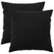 vidaXL - Kussensloop - 2 pcs - HEERLEN - Zwart - 60 x 60 cm - Bouclé