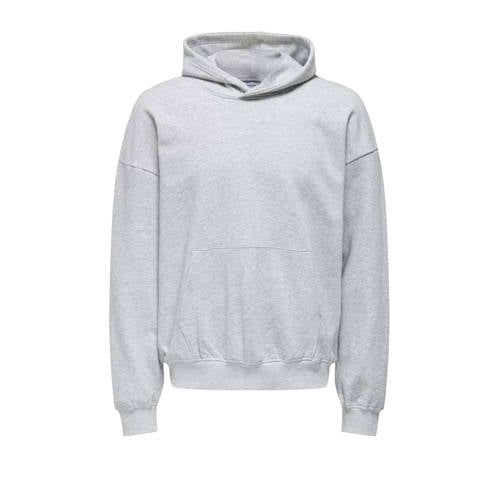 ONLY & SONS lONSTURNER Hoodie - Lichtgrijs