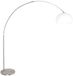 Steinhauer Vloerlamp Sparkled Light 9678ST staal/wit