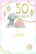 Me To You Tatty Teddy 50e verjaardagskaart 50 en Fabulous - Officiële Collectie 6 x 9