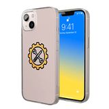 Bonateks, Digitaal bedrukte hoes, compatibel met iPhone 14, telefoonhoes, beschermhoes, schokbestendig, siliconen, flexibel, transparant