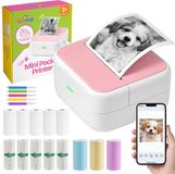 TinyPlay Mini Printer 300 DPI - Pocket Printer - Roze