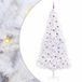 vidaXL Kunstkerstboom, 300 cm, Wit, PVC en Staal, met 300 LED