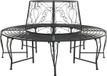 vidaXL Banc en acier noir
